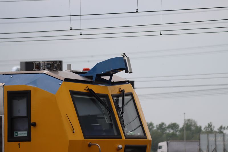 De nieuwe stopmachine van VolkerRail voor de eerste keer ingezet